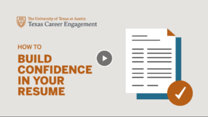 How to Build Confidence Resume Video