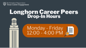 Longhorn Career Peers drop-in hours